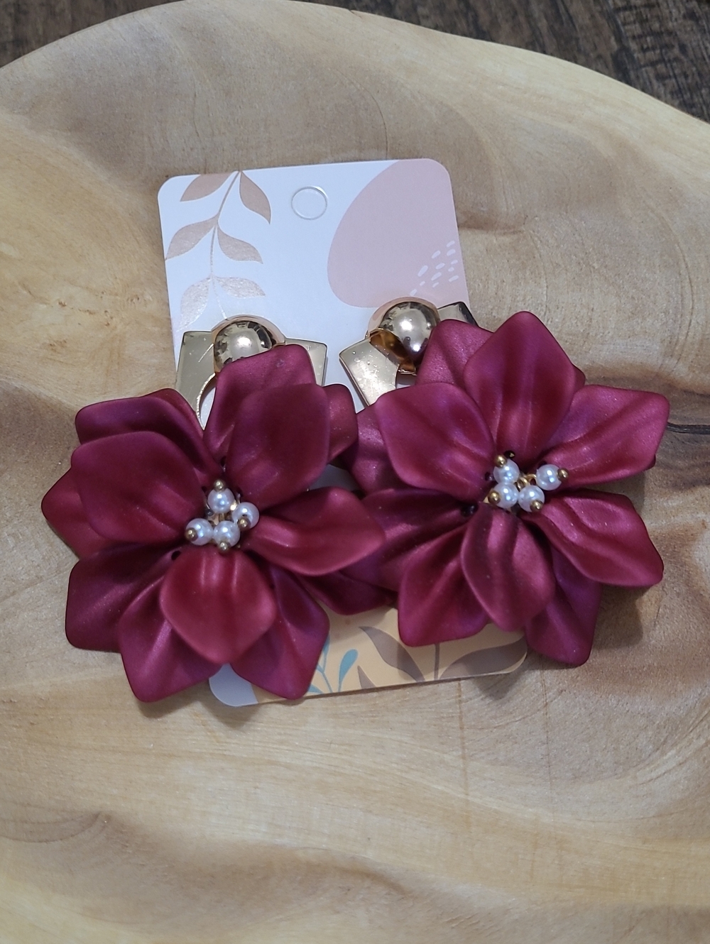 Gorgeous Burgundy Earrings